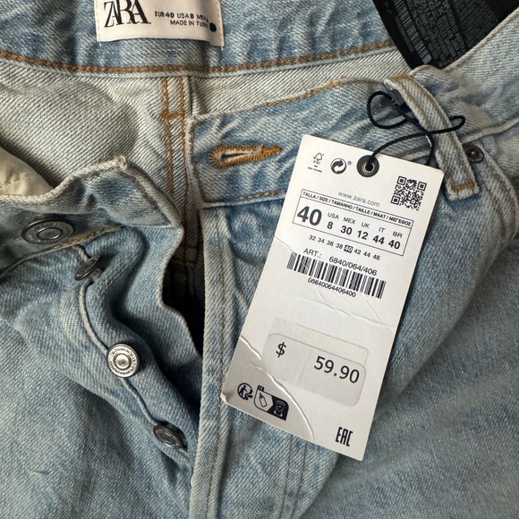 Zara Women’s Loose Fit Jeans Sz (40) (US 8) - Picture 3 of 4